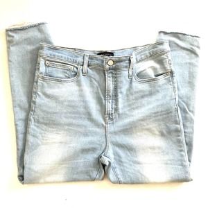 J. Crew Factory 10" Highest-Rise Skinny Jean with Chewed Hem